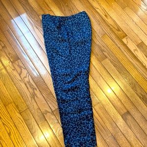 Ann Taylor New with Tags sz 6 crepe black cheetah pattern ladies pants